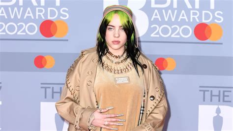 Billie Eilish Poses in Print String Bikini